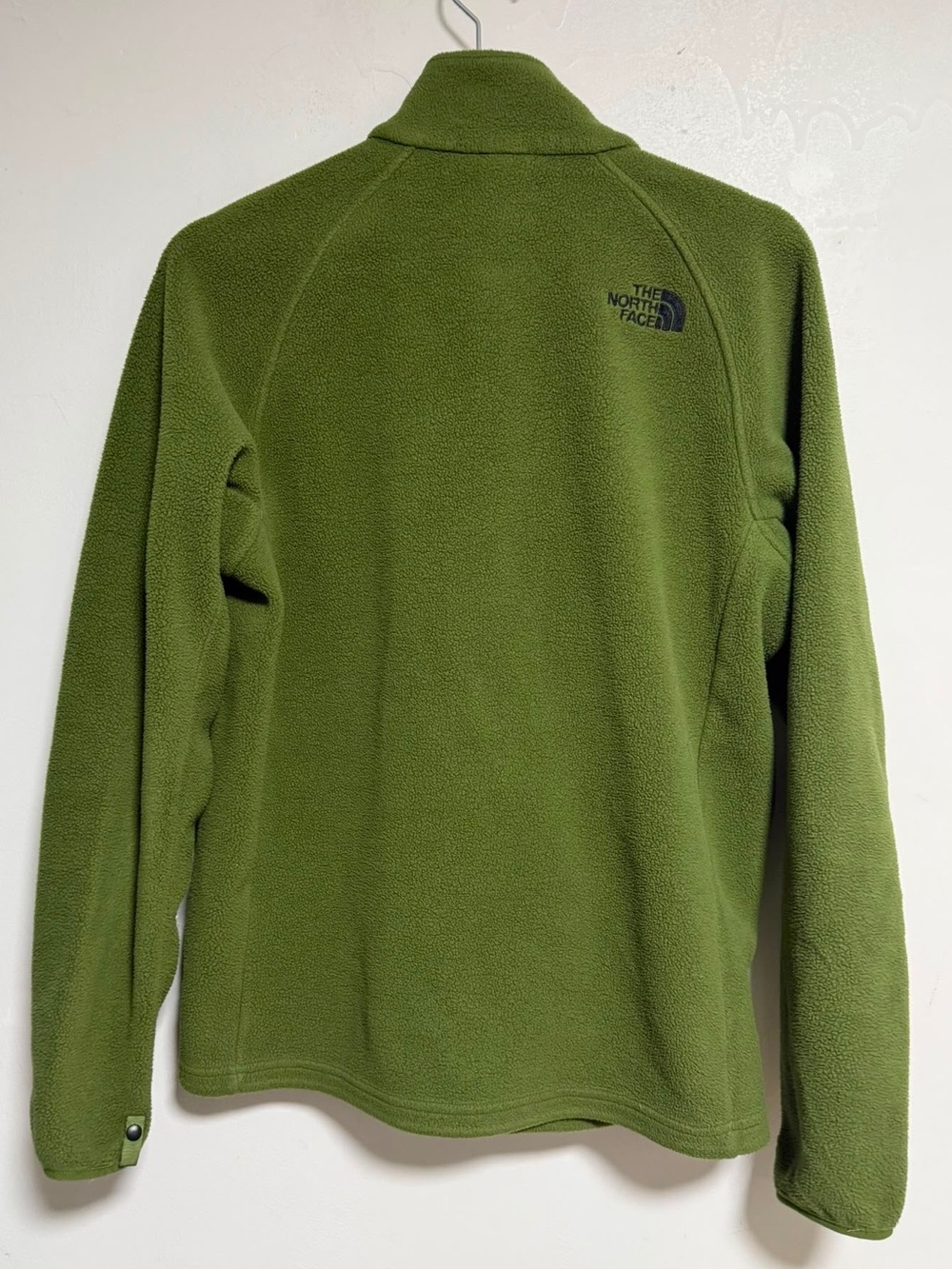 North Face Men’s Small Green Full Zip Fleece Jacket Outdoor Hiking - Picture 4 of 11